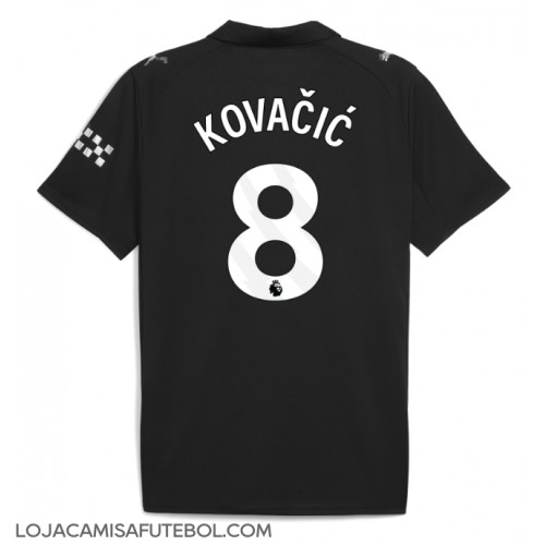 Camisa de Futebol Manchester City Mateo Kovacic #8 Equipamento Secundário 2025-26 Manga Curta